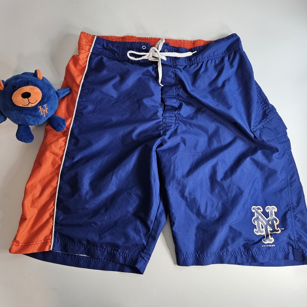 MLB NY METS Swim Trunk Men 2X and NY Mets Plush